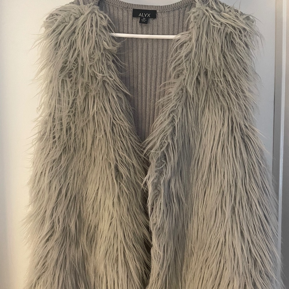 Faux fur vest